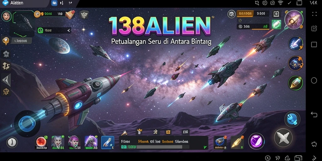Tampilan gameplay menarik dari 138ALIEN saat menjelajahi planet.