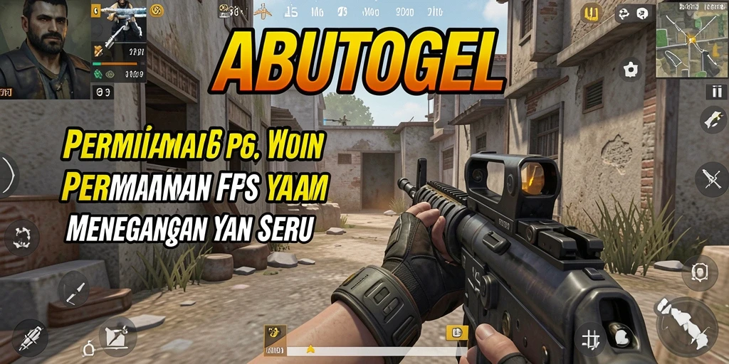 Tampilan utama gameplay <strong>ABUTOGEL</strong> dengan aksi tembak-menembak yang seru.