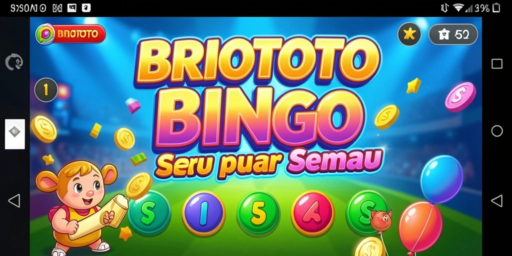 Tampilan gameplay BRIOTOTO yang mengasyikkan dengan suasana Bingo.