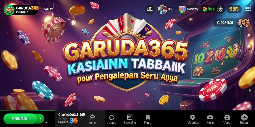 Tampilan gameplay GARUDA365 dengan berbagai pilihan permainan Kasino.