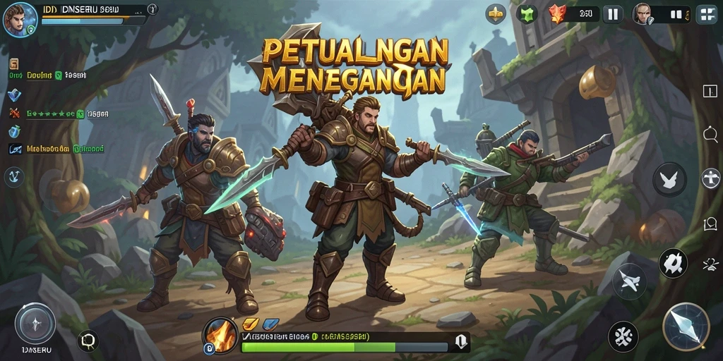Tampilan menarik dari gameplay RPG IDNSERU yang seru dan mengasyikkan.