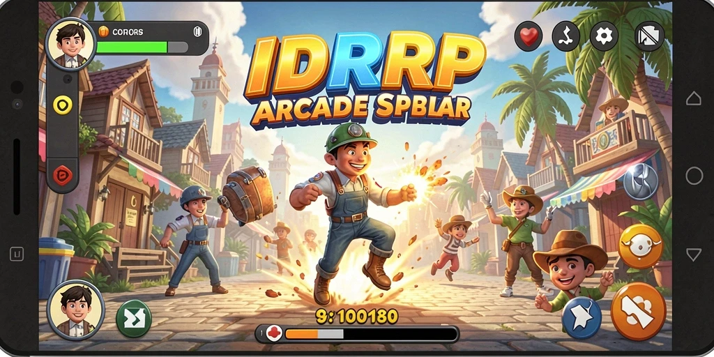 Tampilan gameplay seru dan menantang di IDRRP.