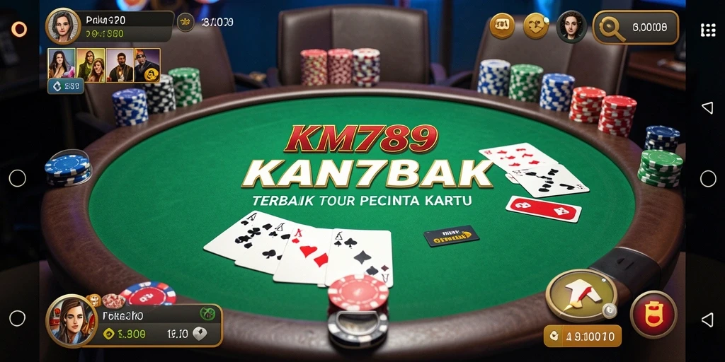 Tampilan gameplay seru di KM789 dengan fitur poker menarik.