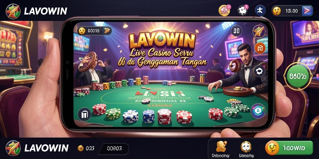 Gameplay nyata dengan dealer langsung di LAVOWIN.