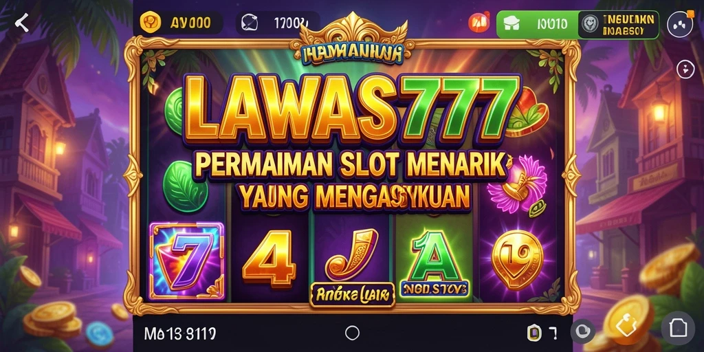 Tampilan menarik dari gameplay Slot LAWAS777 yang mendebarkan.