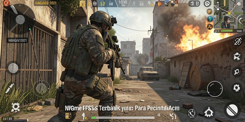 Screenshot gameplay NAGA1001 dengan aksi pertempuran intens.