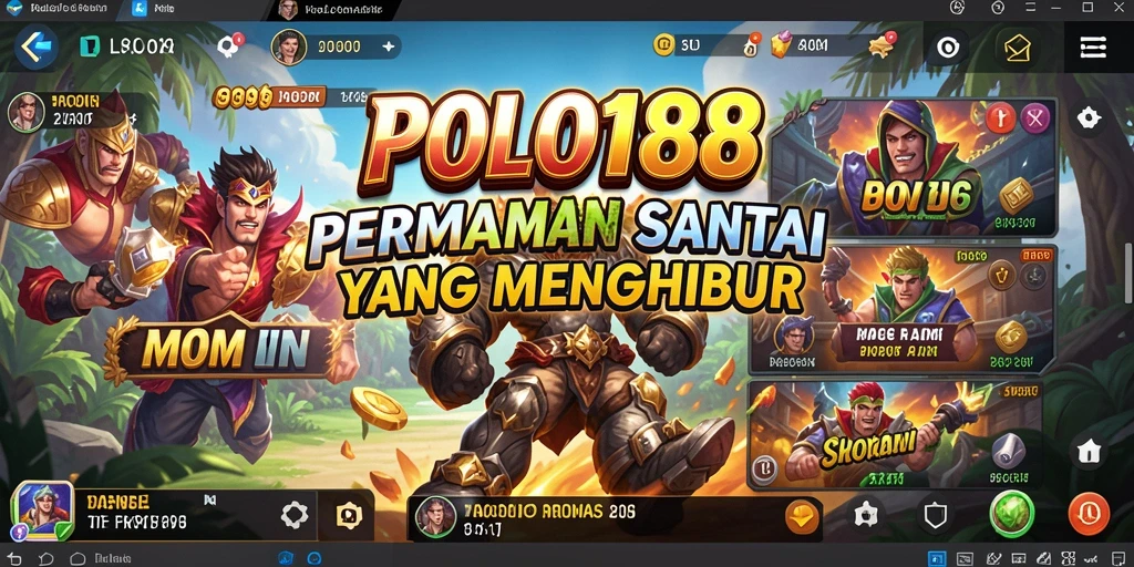 Tampilan gameplay POLO188 yang seru dan penuh warna.