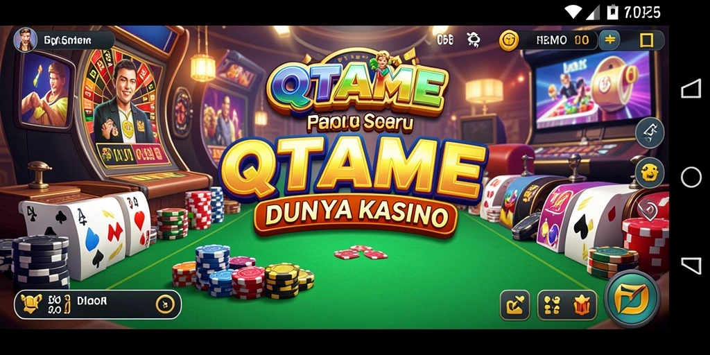 Tampilan permainan Kasino yang menarik dan penuh warna.