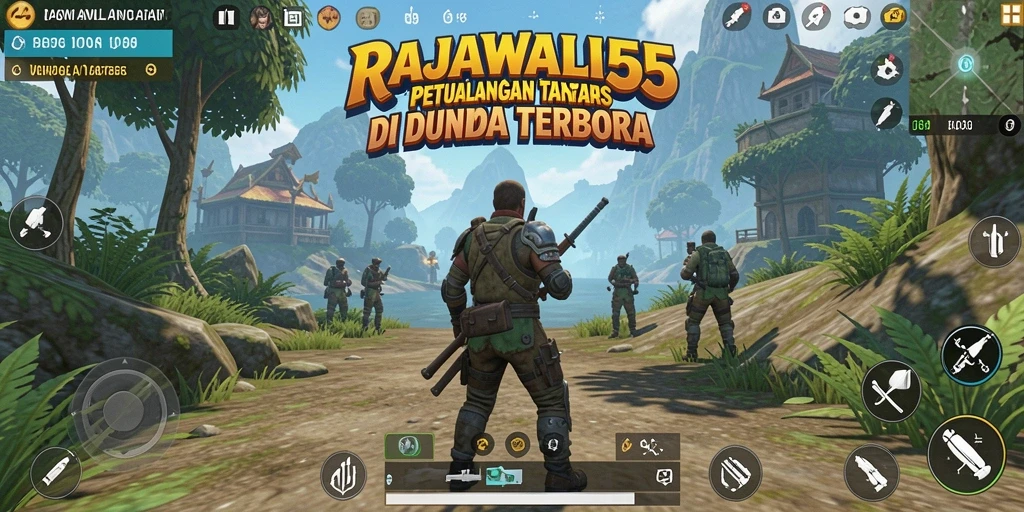 Tangkapan layar gameplay RAJAWALI55 menunjukkan petualangan epik dalam dunia terbuka.