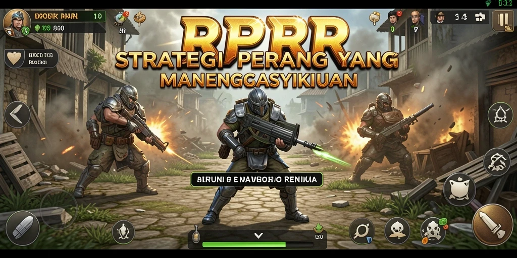 Screenshot gameplay RPRR yang menampilkan strategi epik.