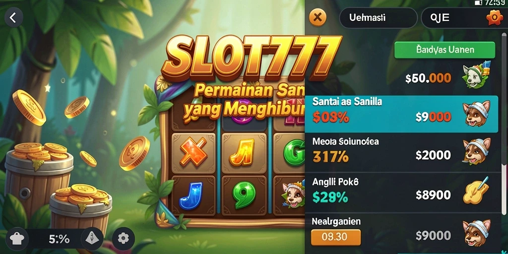 Tampilan screenshot dari gameplay SLOT777 yang menghibur dan menyenangkan.