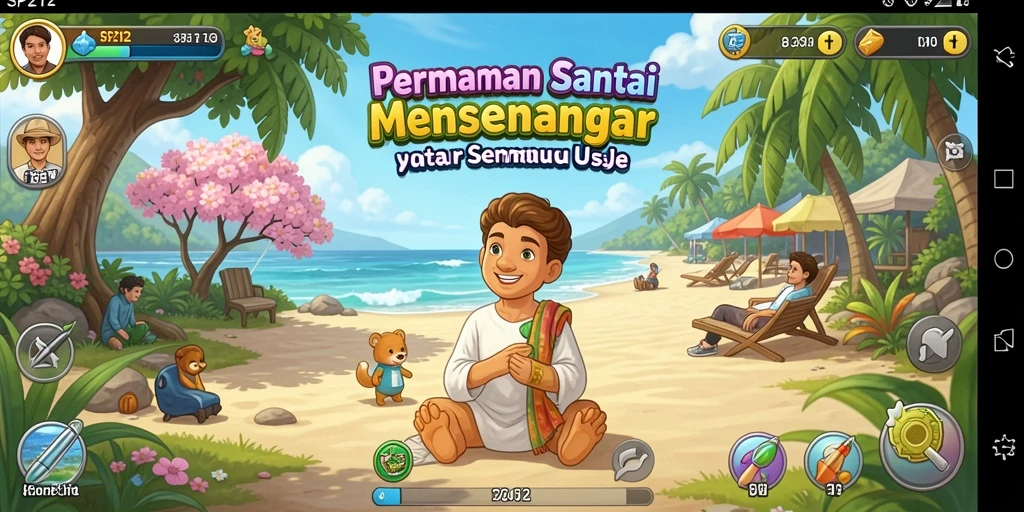 Tampilan gameplay SP212 yang cerah dan menarik.