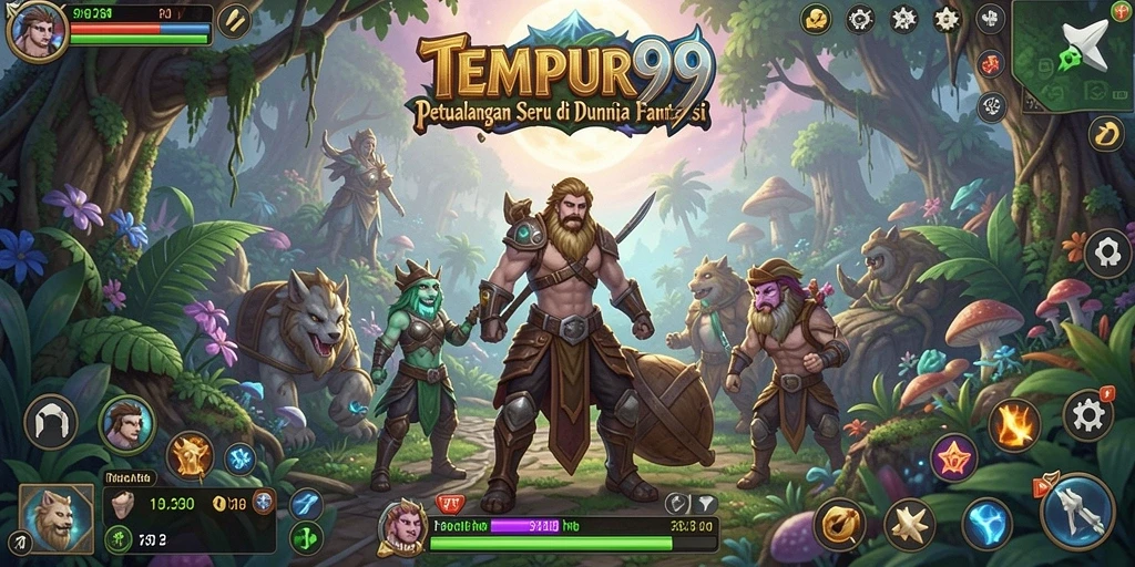 Tampilan gameplay seru dalam TEMPUR99 dengan petualangan yang mendebarkan.