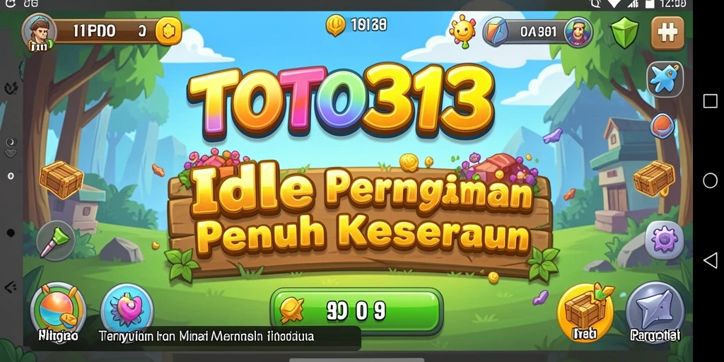 Screenshot TOTO313 menampilkan gameplay Idle yang menarik dan menghibur.